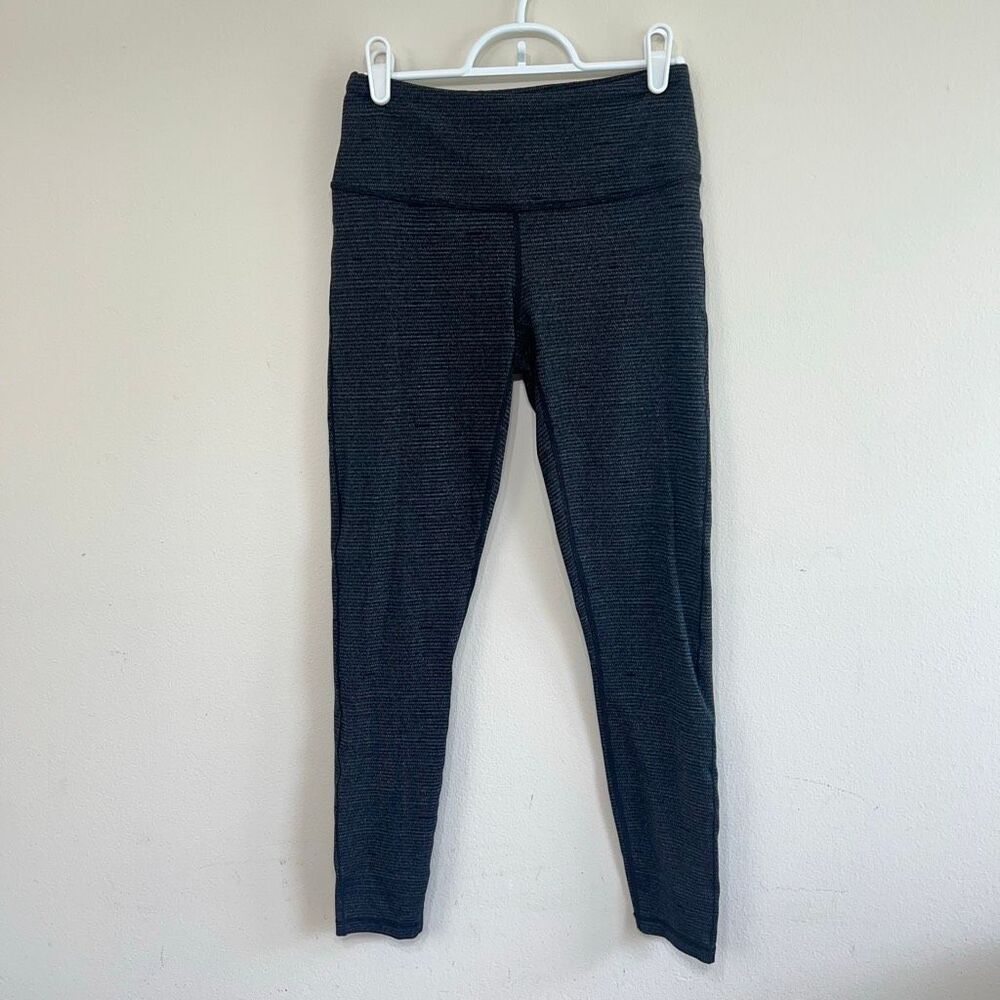 Prana Black Gray 7/8 Leggings Small women